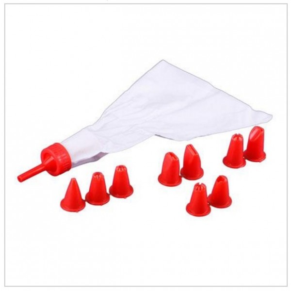 Punga / seringa decorat pentru bucatarie, cofetarie si altele - set 10 piese Punga / seringa decorat pentru bucatarie, cofetarie si altele - set 10 piese